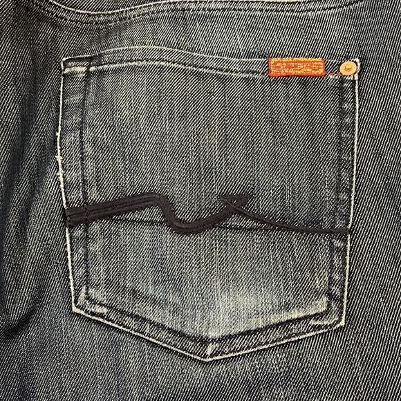 7 for all mankind BOOTCUT dark denim jeans 38/35 - Picture 3 of 12